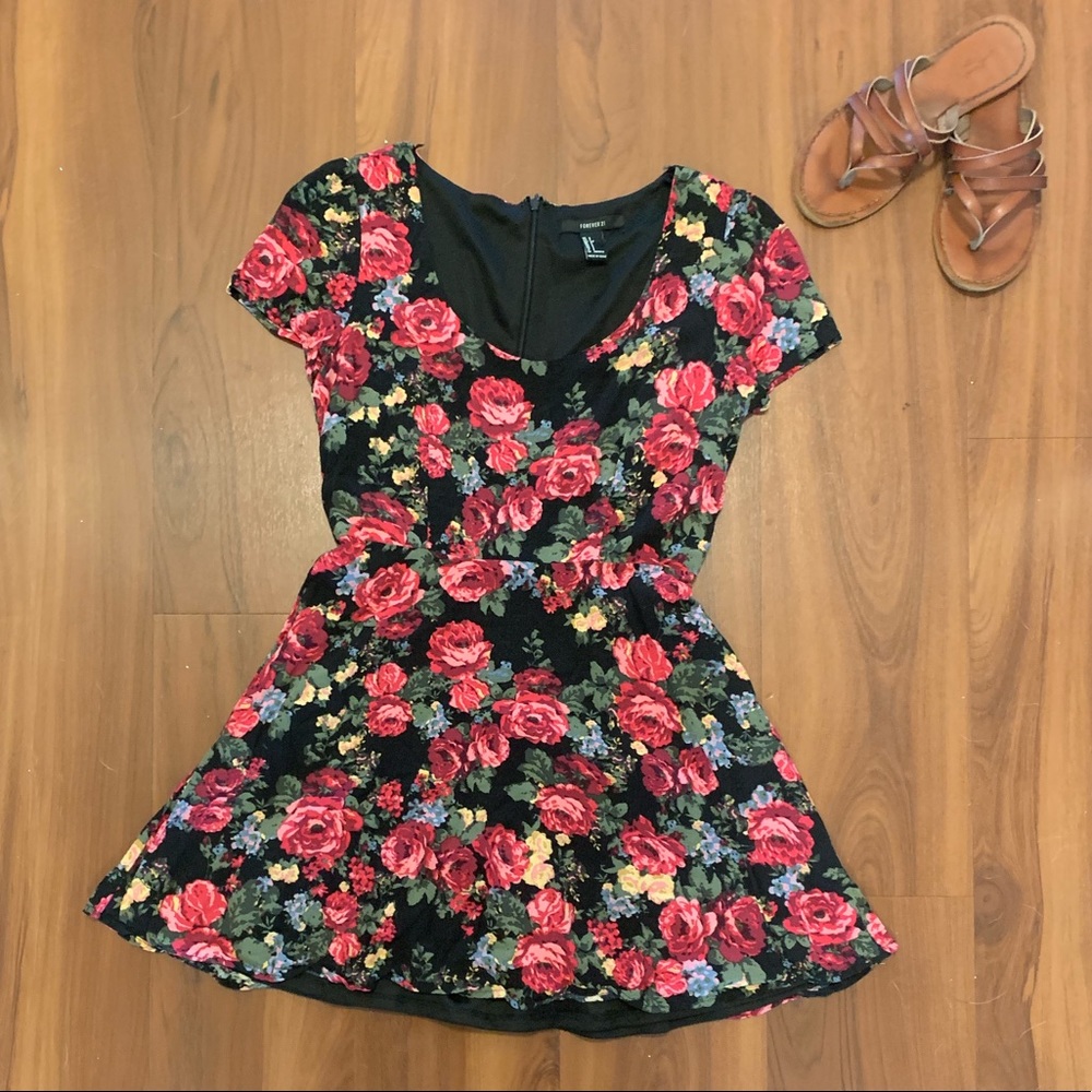 Forever 21 Floral Print Mini Dress